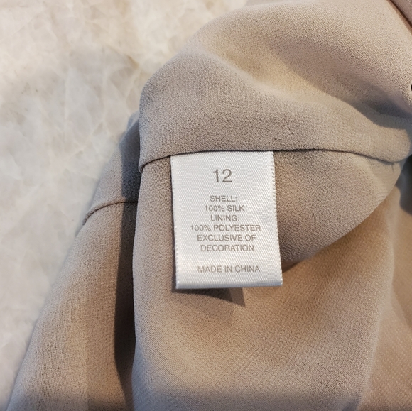 City DKNY Gold sequined silk cami top size 12 - Picture 7 of 14